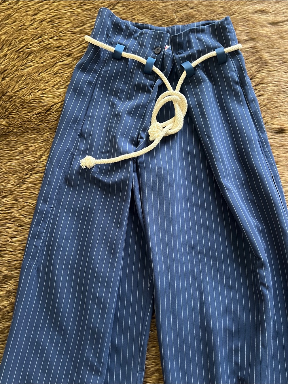 NWT Free People Striped Wide Leg Pants - Picture 2 of 6